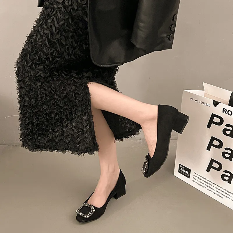 Alxnan High Heels Women's Black Box-11