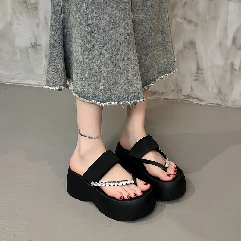Alxnan Rubber Sole Flip Flops Women's Box-15
