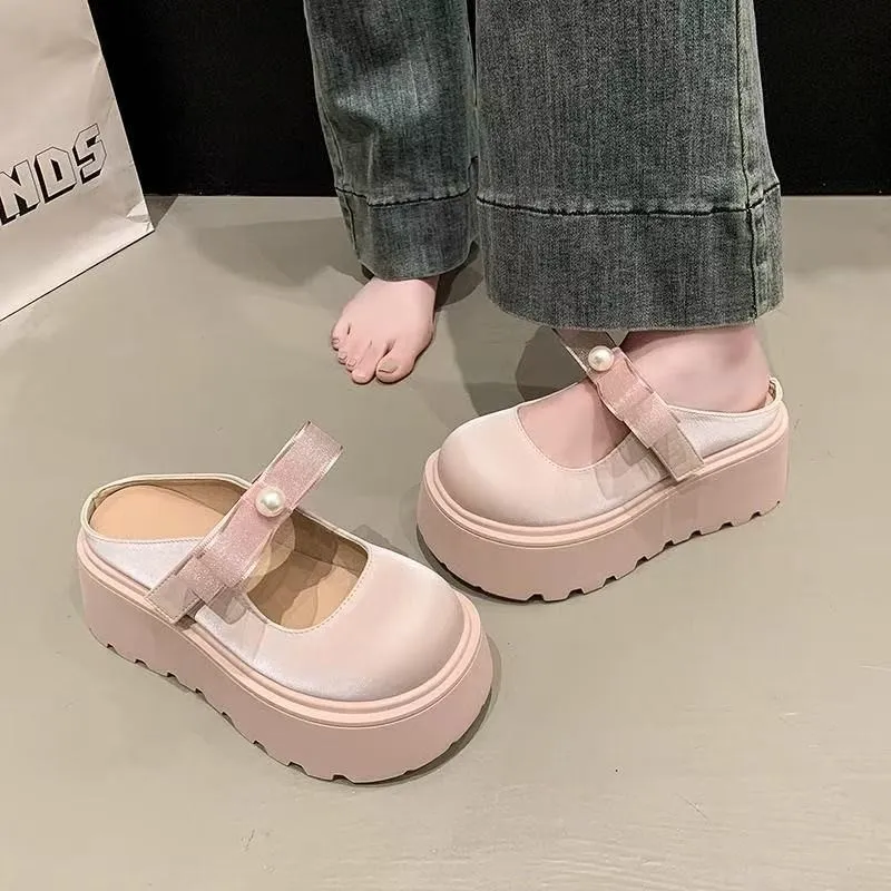 Alxnan Slip Resistant Abrasion Resistant Closed Toe Slippers Women's-4