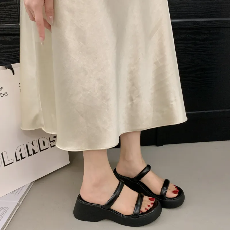 Alxnan Rubber Sole Slip Resistant Slide Slippers Women's-15