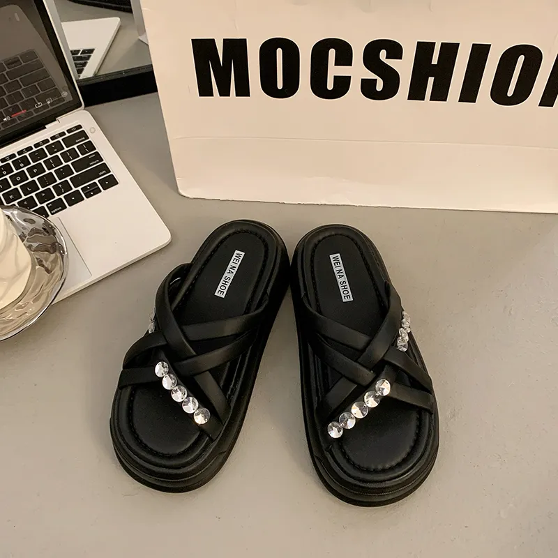 Alxnan Slip Resistant Slide Slippers Women's Box-6
