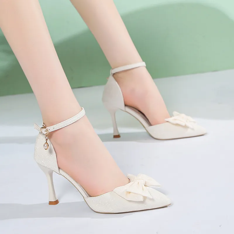 Alxnan Slim Heel High Heels Women's-2