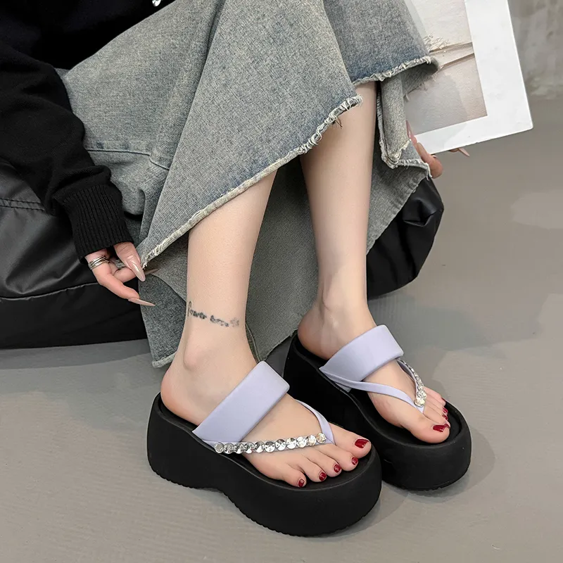 Alxnan Rubber Sole Flip Flops Women's Box-5