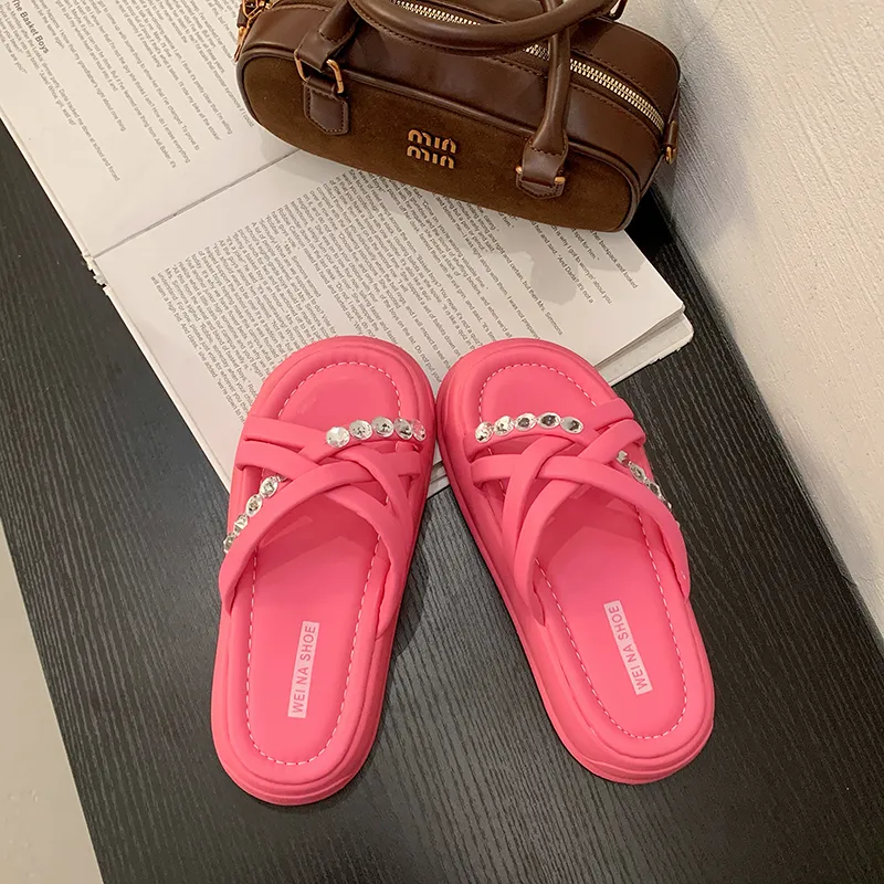Alxnan Slip Resistant Slide Slippers Women's Box-23