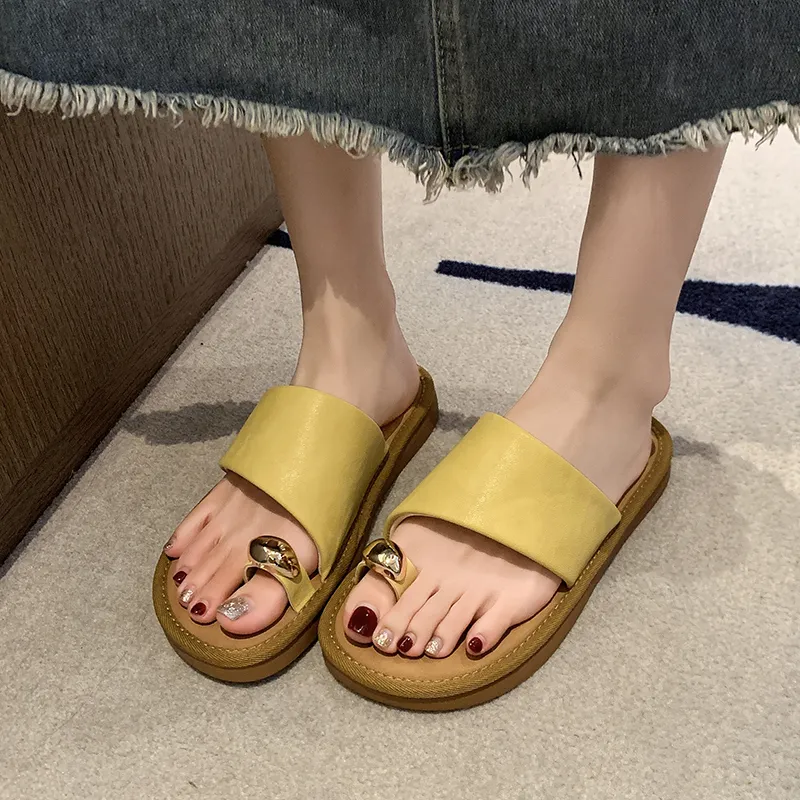 Alxnan Rubber Sole Slip Resistant Slide Slippers Women's-21