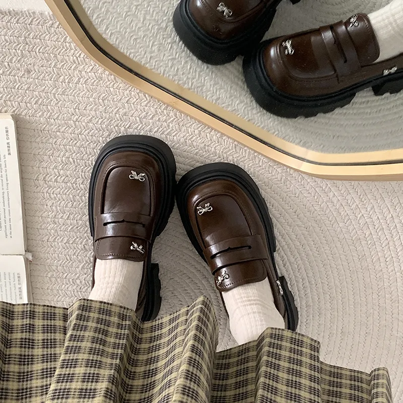 Alxnan Loafers Women's Brown/Black-20