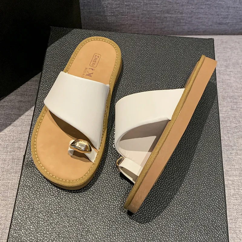 Alxnan Rubber Sole Slip Resistant Slide Slippers Women's-3