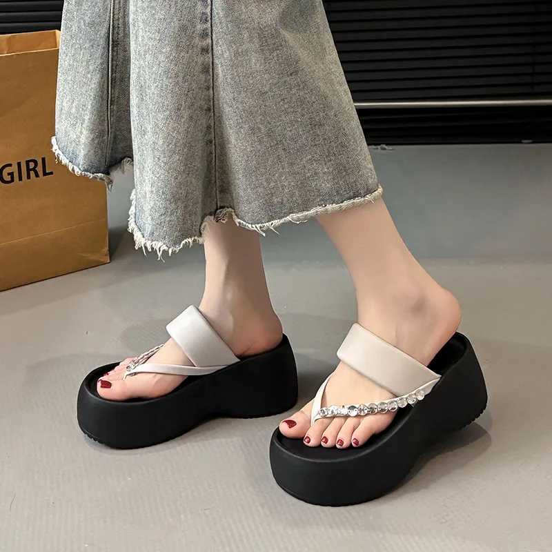 Alxnan Rubber Sole Flip Flops Women's Box-22