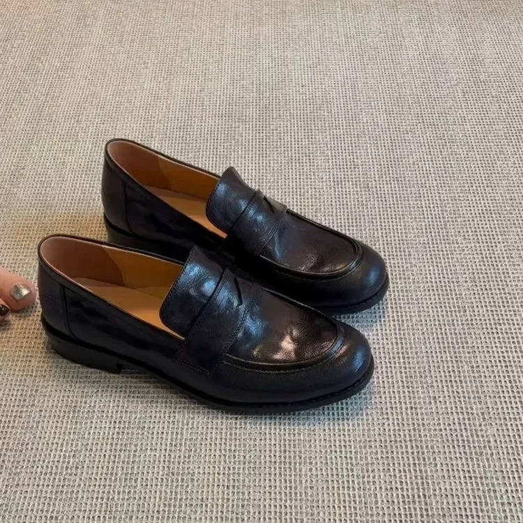 Alxnan Loafers Women's Black/Brown-4