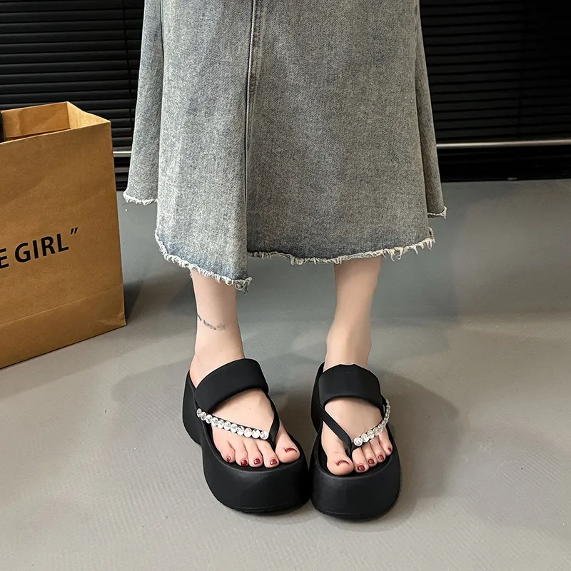 Alxnan Rubber Sole Flip Flops Women's Box-2