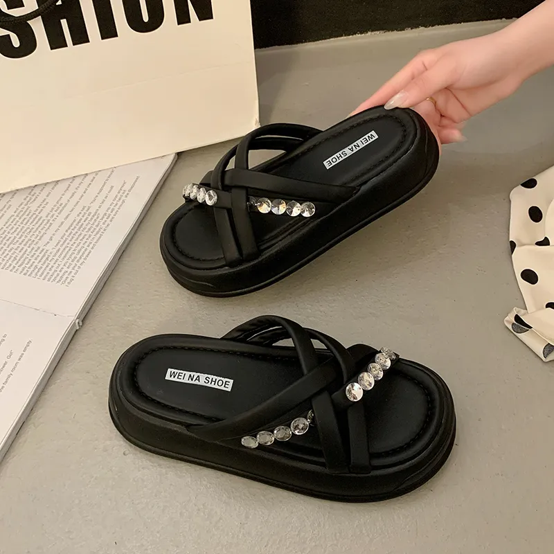 Alxnan Slip Resistant Slide Slippers Women's Box-16
