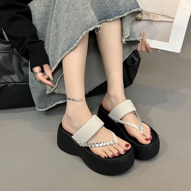 Alxnan Rubber Sole Flip Flops Women's Box-23