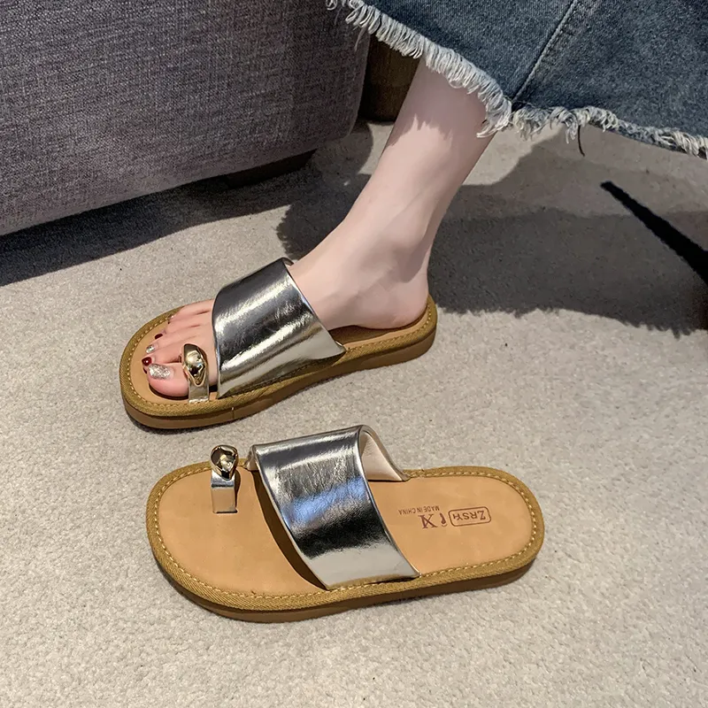 Alxnan Rubber Sole Slip Resistant Slide Slippers Women's-15
