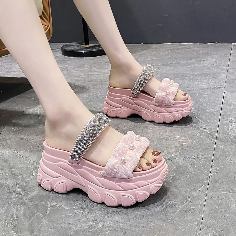 Alxnan Slip Resistant Abrasion Resistant Slide Slippers Women's Box-14
