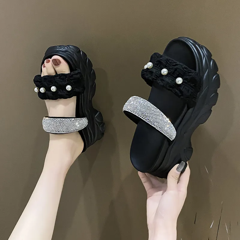 Alxnan Slip Resistant Abrasion Resistant Slide Slippers Women's Box-7