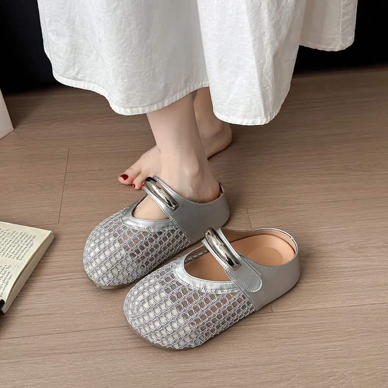 Alxnan Slip Resistant Closed Toe Slippers Women's Box-2