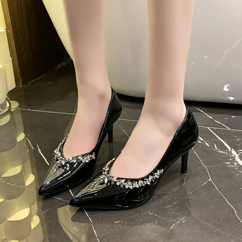 Alxnan Slim Heel High Heels Women's-12