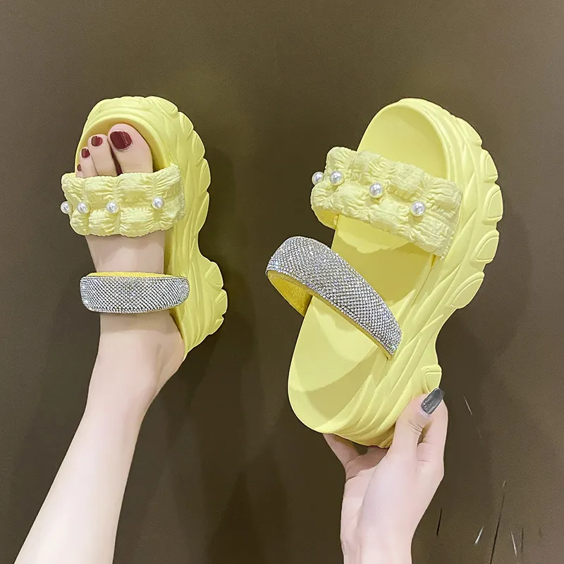Alxnan Slip Resistant Abrasion Resistant Slide Slippers Women's Box-12