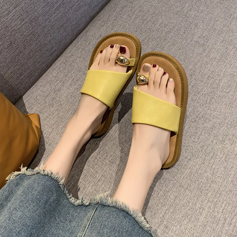 Alxnan Rubber Sole Slip Resistant Slide Slippers Women's-20