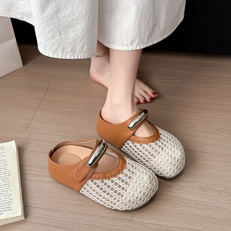 Alxnan Slip Resistant Closed Toe Slippers Women's Box-7