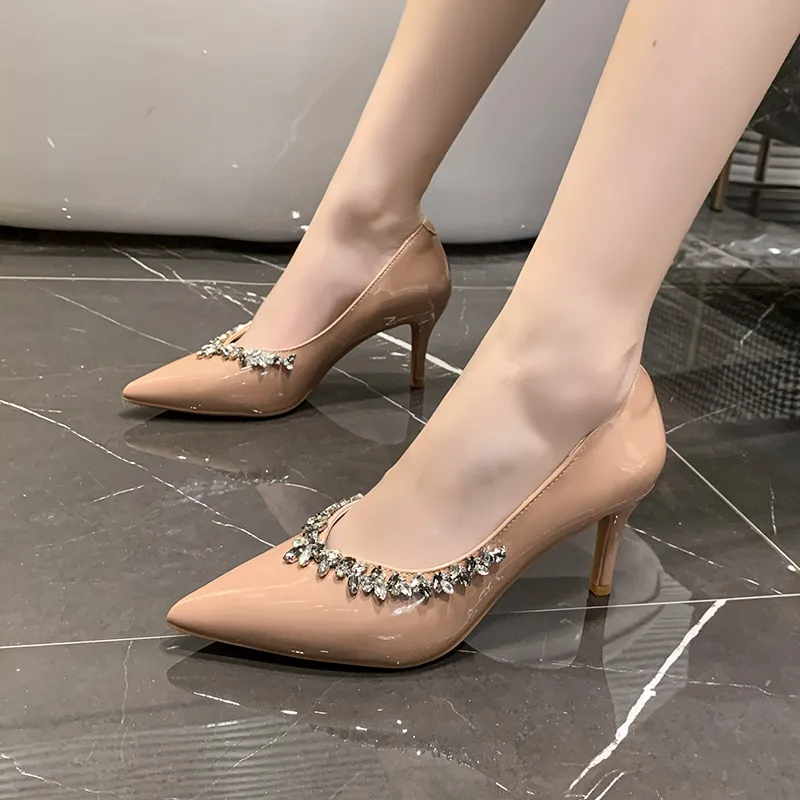 Alxnan Slim Heel High Heels Women's-17