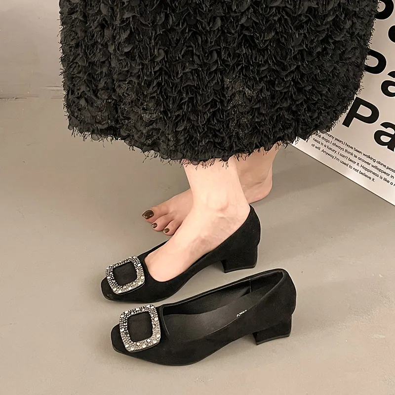 Alxnan High Heels Women's Black Box-2