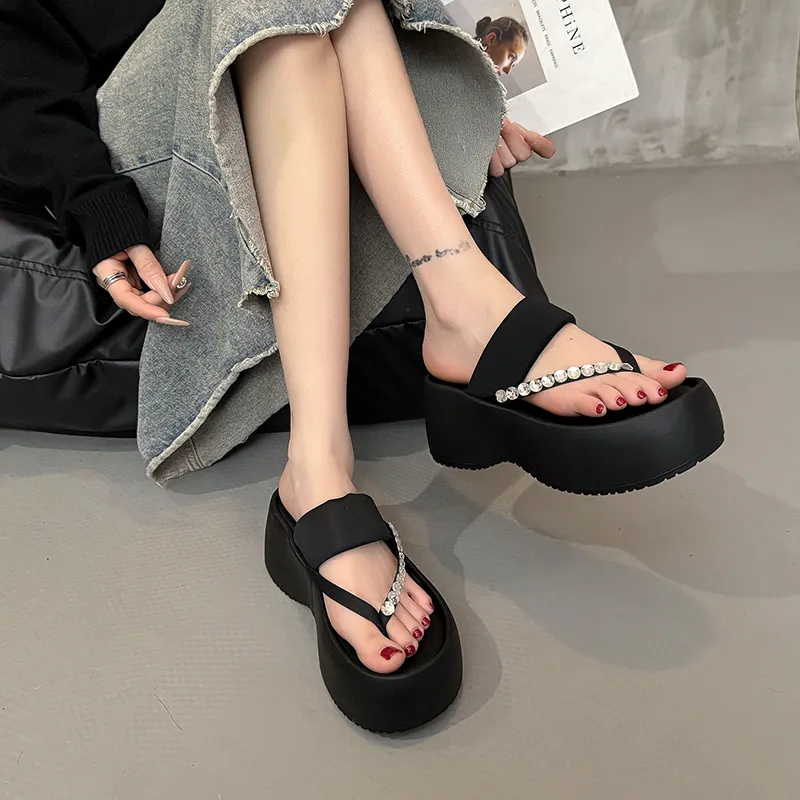 Alxnan Rubber Sole Flip Flops Women's Box-3