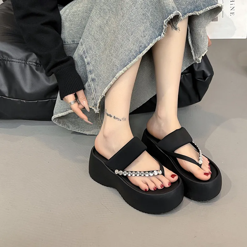 Alxnan Rubber Sole Flip Flops Women's Box-14
