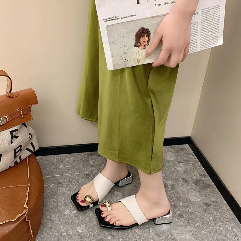 Alxnan Rubber Sole Slip Resistant Slide Slippers Women's-15