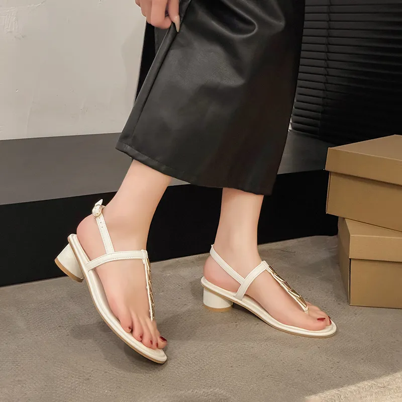 Alxnan One Strap Sandals Women's Box-4