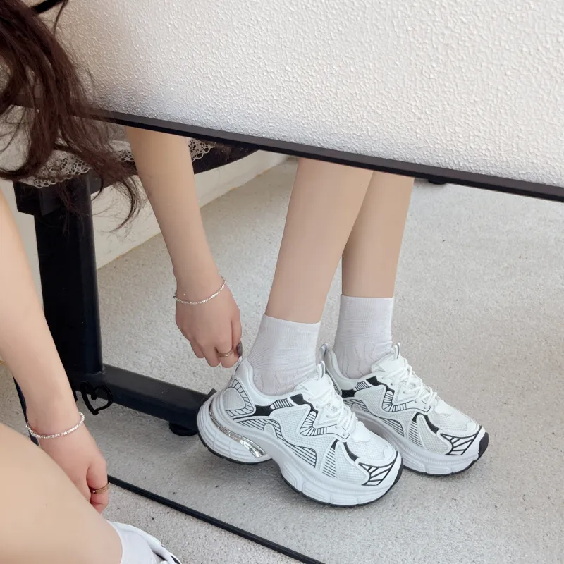 Alxnan Low Top Chunky Sneakers Women's-3