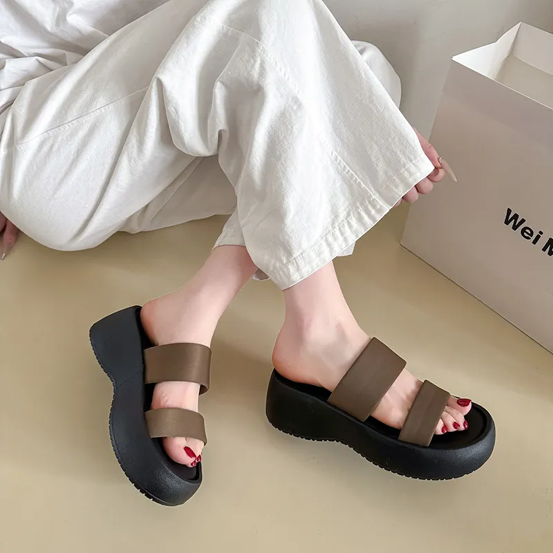 Alxnan Slip Resistant Odor Resistant Slide Slippers Women's Box-14