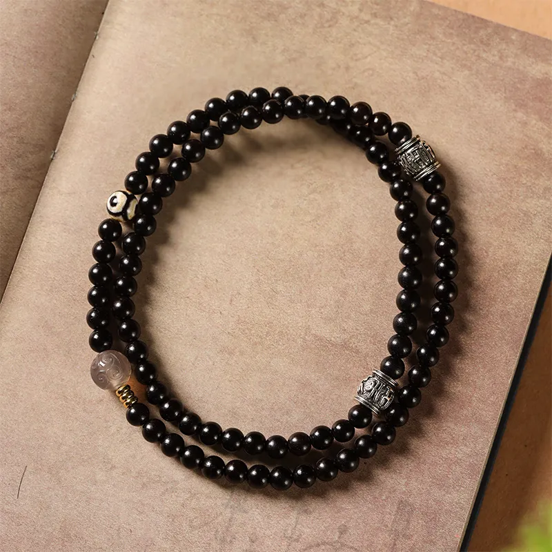ZHOUDIWANG Ebony Bracelets Unisex-5
