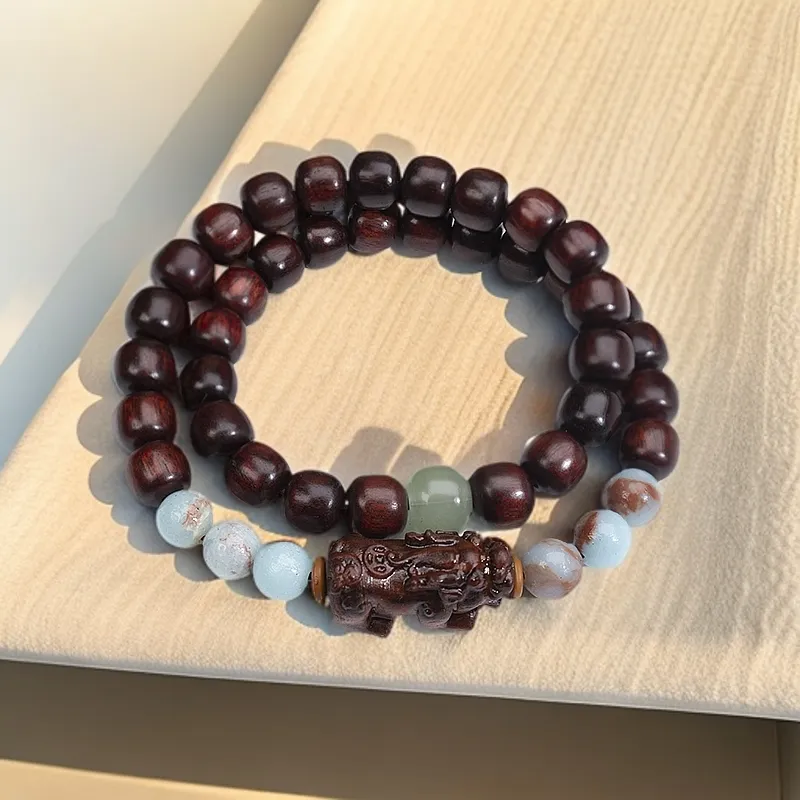 ZHOUDIWANG Bloodwood Bracelets Unisex-1