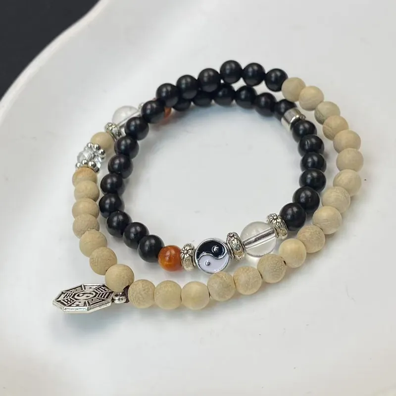 ZHOUDIWANG Ebony Bracelets Unisex-4