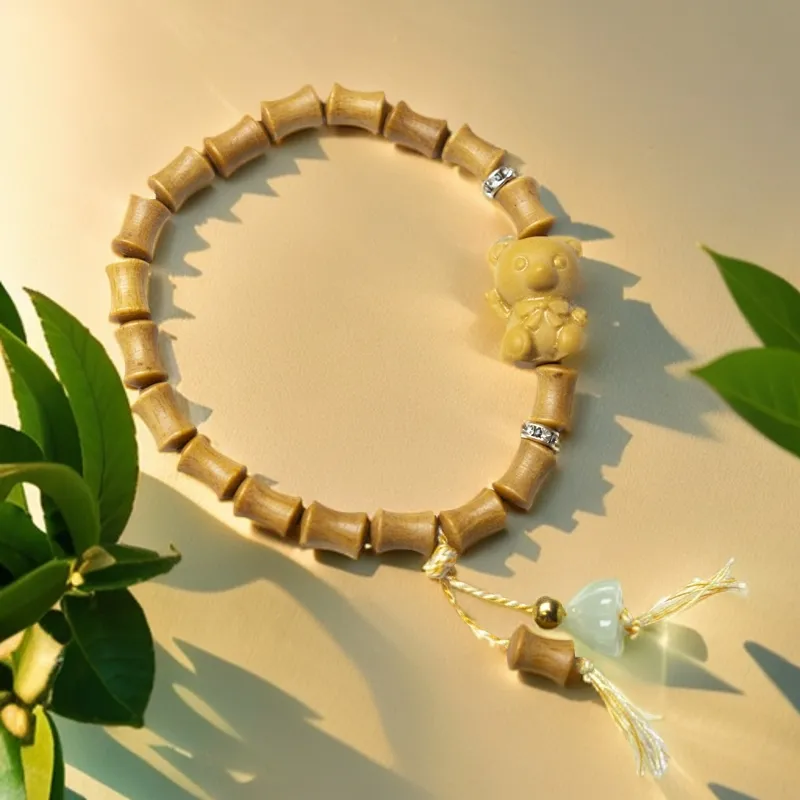 ZHOUDIWANG Sandalwood Bracelets Unisex-5