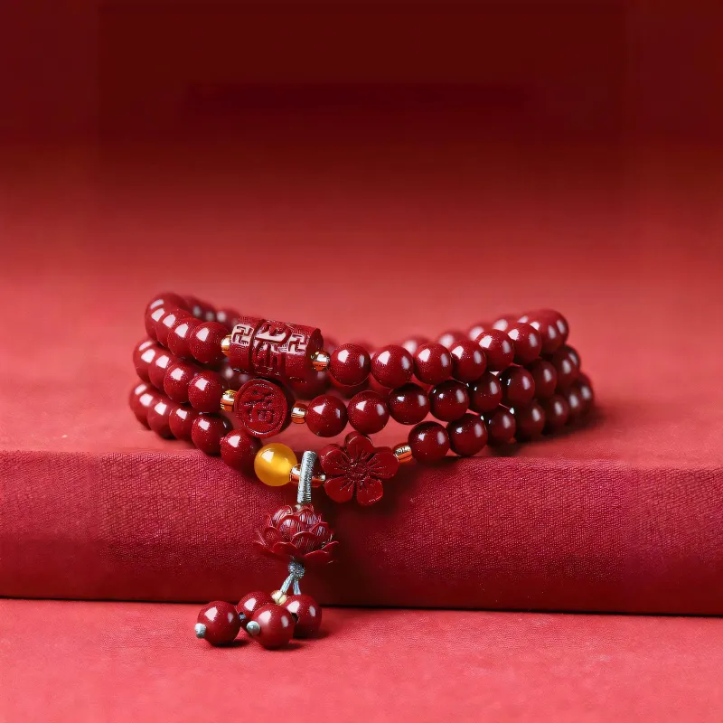 ZHOUDIWANG Pterocarpus Bracelets Unisex-3
