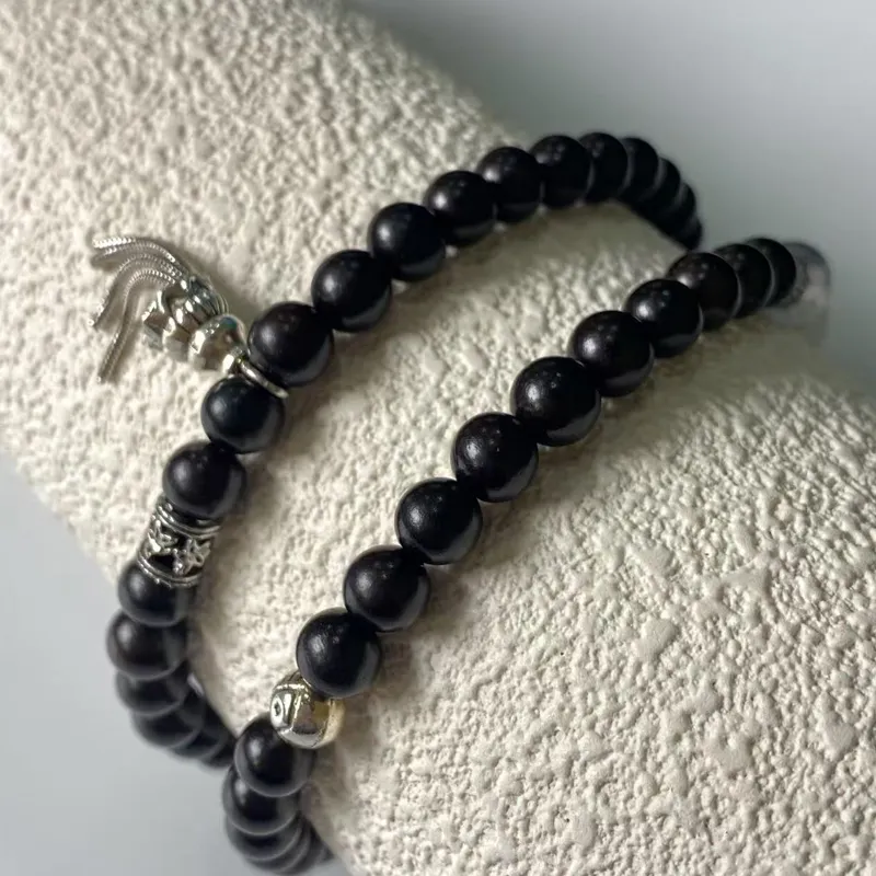 ZHOUDIWANG Ebony Bracelets Unisex-4