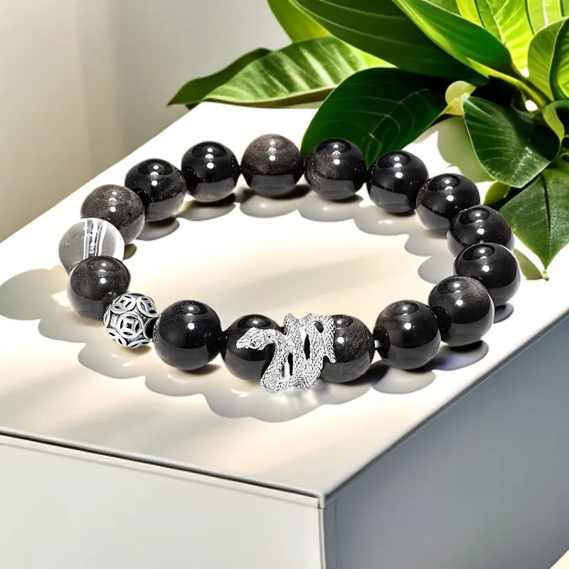 ZHOUDIWANG Ebony Bracelets Unisex-2