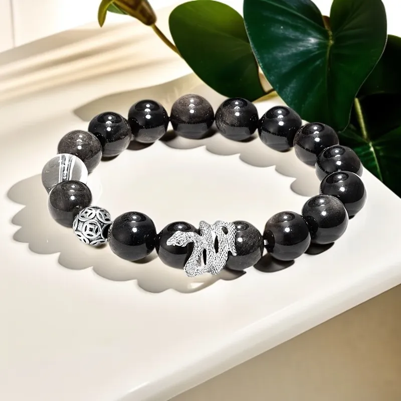 ZHOUDIWANG Ebony Bracelets Unisex-4