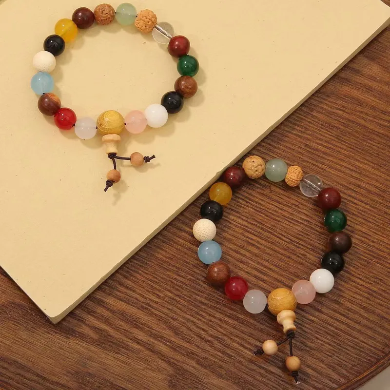 There Is You In The Long World Bodhi Root Bracelets Unisex-4