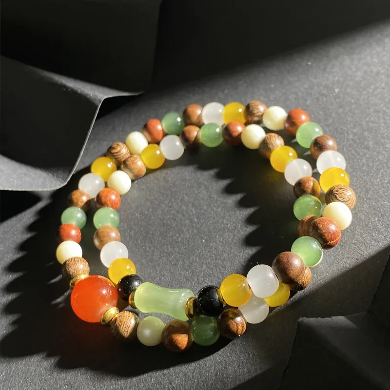 ZHOUDIWANG Redwood Bracelets Unisex-4