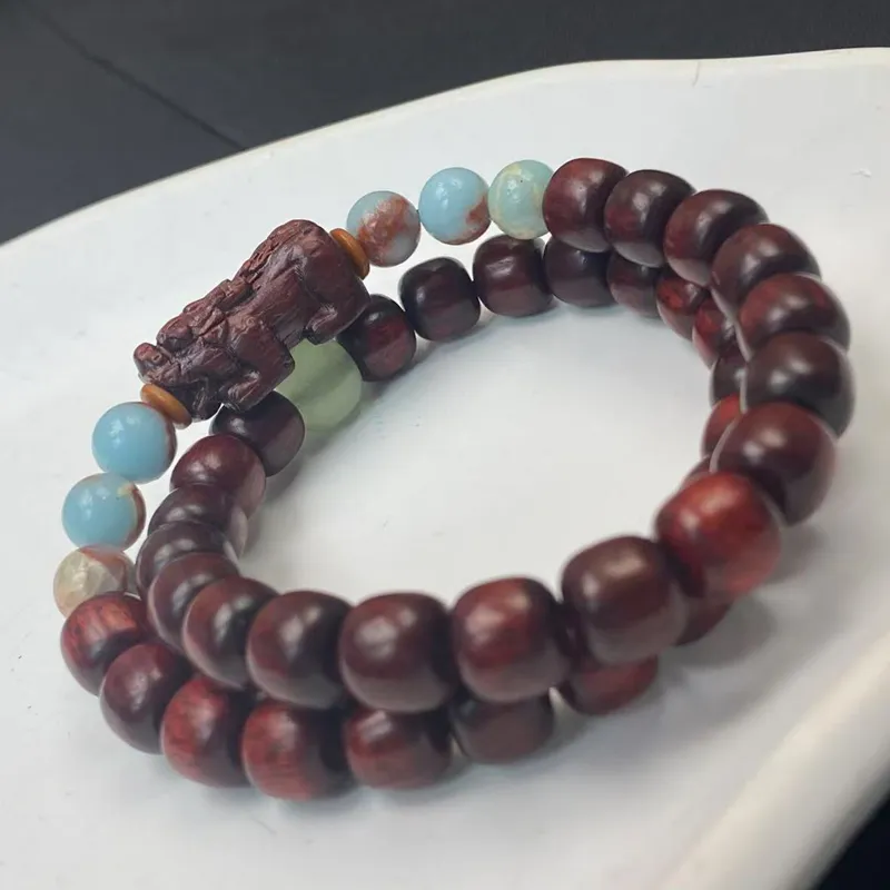 ZHOUDIWANG Bloodwood Bracelets Unisex-5