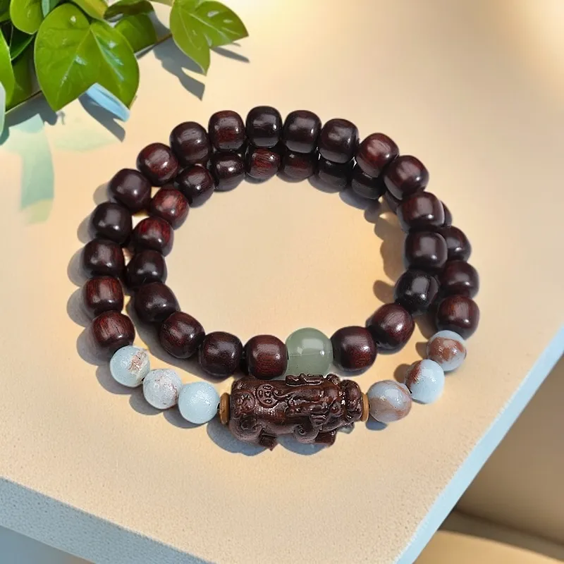 ZHOUDIWANG Bloodwood Bracelets Unisex-2