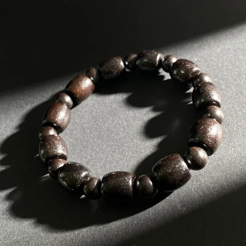 ZHOUDIWANG African Blackwood Wooden Bracelets Unisex-3