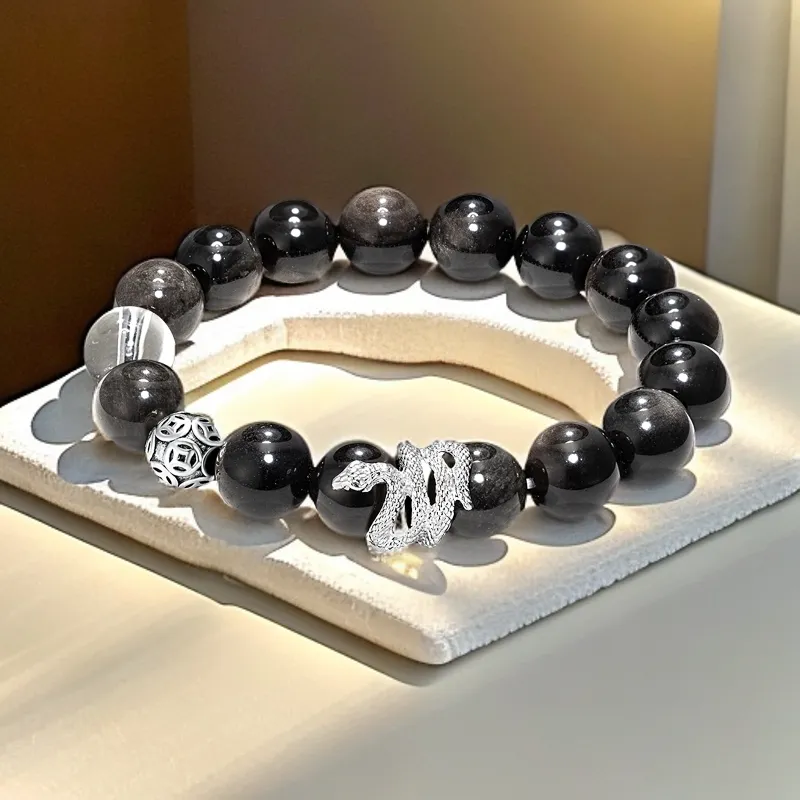 ZHOUDIWANG Ebony Bracelets Unisex-3