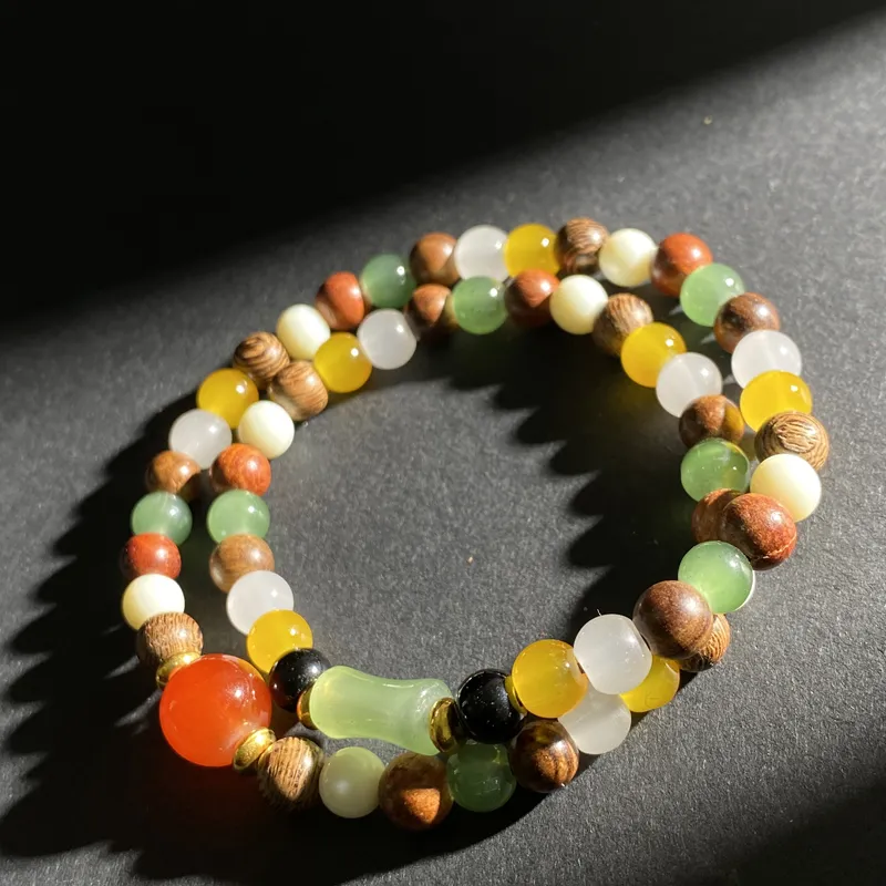 ZHOUDIWANG Redwood Bracelets Unisex-2