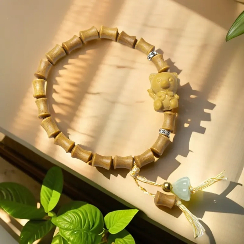 ZHOUDIWANG Sandalwood Bracelets Unisex-1