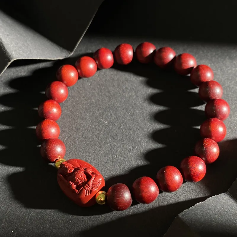 ZHOUDIWANG Bloodwood Bracelets Unisex-13