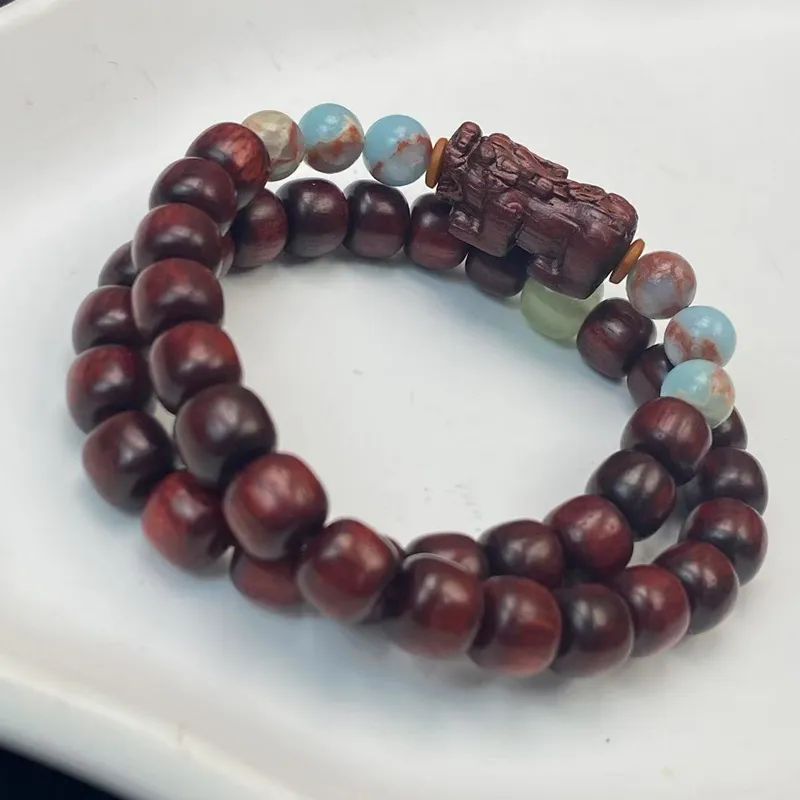 ZHOUDIWANG Bloodwood Bracelets Unisex-4